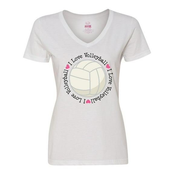 Inktastic Volleyball Gifts for Girls Women's V-Neck T-Shirt