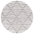 thumbnail image 2 of Safavieh Hi-Lo Abby Diamond Shag Area Rug, Gray/Beige, 6'7" x 6'7" Round, 2 of 7