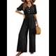 thumbnail image 3 of Mono de Mujer de Corta con Cuello en V, Elegante, Informal, con Pierna y Pantalones. Negro S, 3 of 10