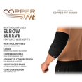 thumbnail image 3 of ZMLEVE Unisex Adult ZMLEVE ICE Elbow Compression Sleeve Infused Menthol, Small/Medium Handkerchief, Black, Small Medium US, 3 of 5