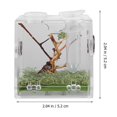 thumbnail image 3 of Reptile Breeding Box with Dropper and Forceps Pet Terrarium Transparent Case, 3 of 4
