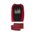 thumbnail image 2 of Odeerbi Christmas Pajamas for Family Holiday Long Sleeve Family Christmas Pajamas Matching Sets Mom Plaid Printed Tops Pants Set Two-Piece Sleepwear Xmas Family Matching PJs Set Multicolor, 2 of 3
