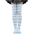 thumbnail image 4 of SHX 1/2" Stripe Fashion/Costume Knee High Socks Tights Over the Knee for Women, 1PR, 4 of 4