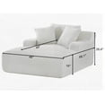 thumbnail image 2 of Cloudline Oversized Chaise Lounge Chair | Soft Corduroy & Full Foam Cushioning, 2 of 10