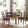 thumbnail image 6 of Pioneer Flower Seat Covers for Dining Room Chairs Set Of 4,Stretch Printed Washable Chair Seat Cover with Elastic Ties and Button,Removable Waterproof Couch Cushion Covers, 6 of 6