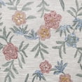 thumbnail image 5 of Ox Bay Talia 4' Round Gray/Ivory Floral Wool Indoor Area Rug, 5 of 7