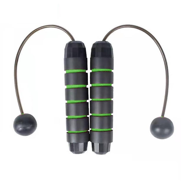 Cuerda para saltar con peso y sin cuerda para hacer ejercicio, fitness, pérdida de peso, adultos, niños, ejercicios para principiantes, color azul