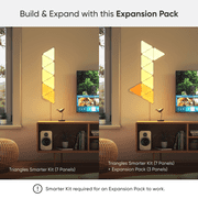 Nanoleaf Shapes Triangles Expansion Pack - Smart LED Wall Light Panels - 3pk