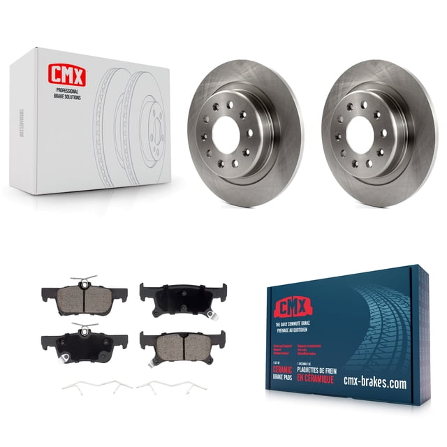 CMX Rear Disc Brake Rotors and Ceramic Pads Kit for Car 2016-2019 Buick Envision with 288mm Diameter Rotor K8C-101698