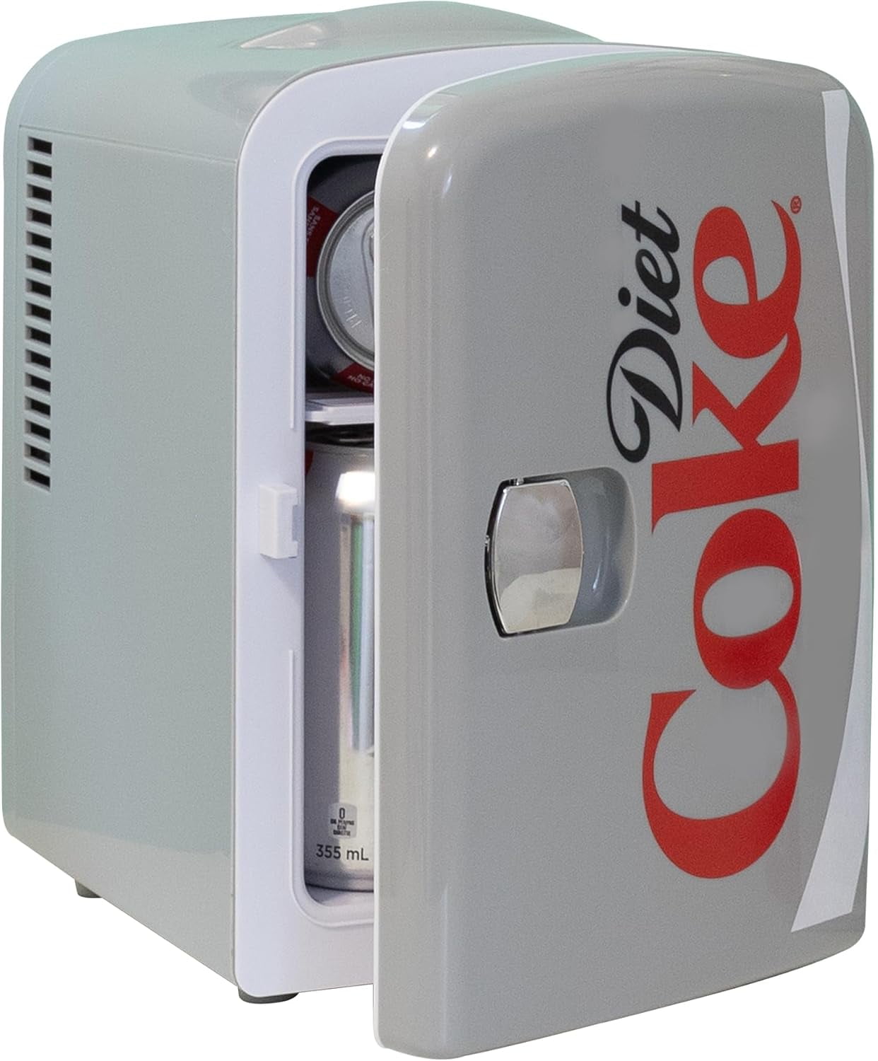 Diet   Fridge - 6 Can Portable Refrigerator for Car Office Dorm with AC  Power
