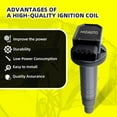 thumbnail image 2 of MOAUTO Set of 4 Ignition Coils Pack UF316 90919-02240 & 4 PCS Iridium Spark Plugs Compatible with Scion Toyota XA XB Yaris Echo Prius Camry - L4 1.5L, 2 of 6