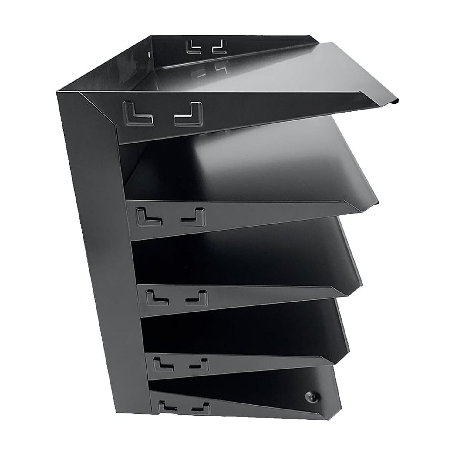 Huron, Horizontal Slots Desk Organizer, 1 Each, Black