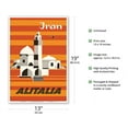thumbnail image 2 of Iran - Alitalia Airlines - Middle-East - Vintage Airline Travel Poster by Ennio Molinari c.1960s - Master Art Print (Unframed) 13in x 19in, 2 of 4