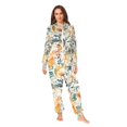 thumbnail image 2 of FORMRS Onesies Pajama for Adults Unisex Hoodie Winter Jumpsuit One Piece Sleepwear, Sizes S-2XL, Whimsical Leaves, 2 of 7