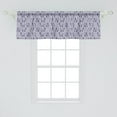 thumbnail image 2 of Ambesonne Botany Window Valance, Pastel Purple Design Leaves, 54" X 18", Purple Grey Ceil Blue, 2 of 3