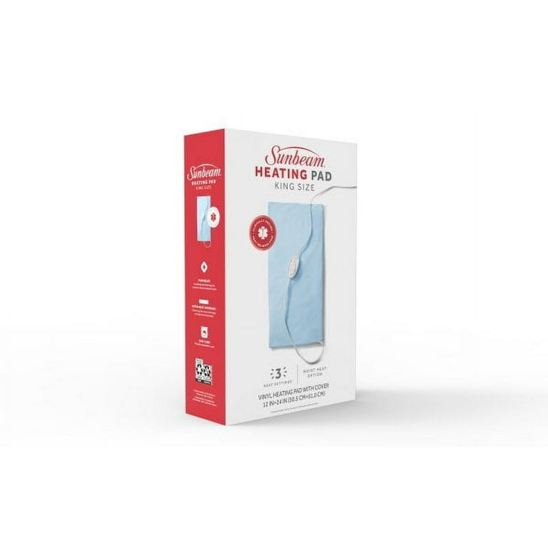 【送料無料】ヒーティングパッド　キングサイズ　サンビーム社　Sunbeam　Heating Pad Free Shipping! Sunbeam King Size Heating Pad 12 x 24 inch Blue