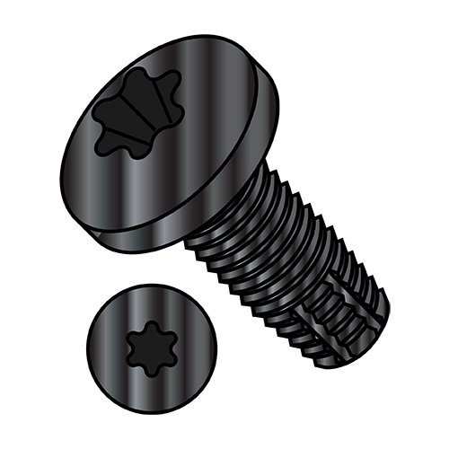 5/16-18X1 1/2 Six Lobe Pan Floor Board Screw Type F Fully Threaded Black Phosphate (Pack Qty 600) BC-3124FTPB