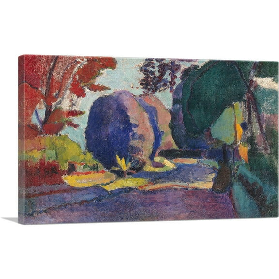 ARTCANVAS Luxembourg Gardens 1901 Canvas Art Print by Henri Matisse - Size: 26" x 18" (0.75" Deep)