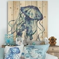 thumbnail image 2 of Designart Blue Deep Sea X Coastal Print on Natural Pine Wood Art Print, 16" x 16", 2 of 3