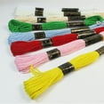 thumbnail image 3 of 40 Pack Multi Colors Cross Stitch Cotton Embroidery Thread Floss Sewing Skeins, 3 of 5