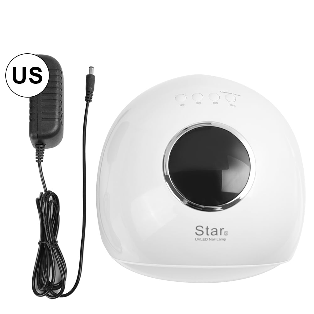 Nieyigj 72W LED UV Nail Dryer Lamp Smart Nail Phototherapy Gel Polish Curing Tools White Quick Dry Portable Manicure Pedicure Salon Equipment with Automatic Sensor and Adjustable Timer Settings