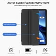 thumbnail image 5 of Kenke Case for Samsung Galaxy Tab A9+/A9 Plus 11 Inch 2023 (SM-X210/X216/X218), with Pencil Holder, Slim Lightweight Soft TPU Back Smart Cover, Auto Sleep/Wake, Black, 5 of 7