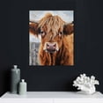 thumbnail image 4 of TIAOTIAOHOU Highland Cow Wall Decor Farmhouse Wall art Canvas Picture Print Brown Vintage Painting Suitable for Gift and Home Decor in Bathroom Diningroom Bedroom Livingroom, 4 of 4