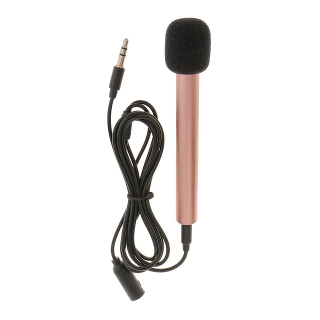 Mini micrófono de mano para teléfono Android Sing Rose Gold Hugo minimicrófono