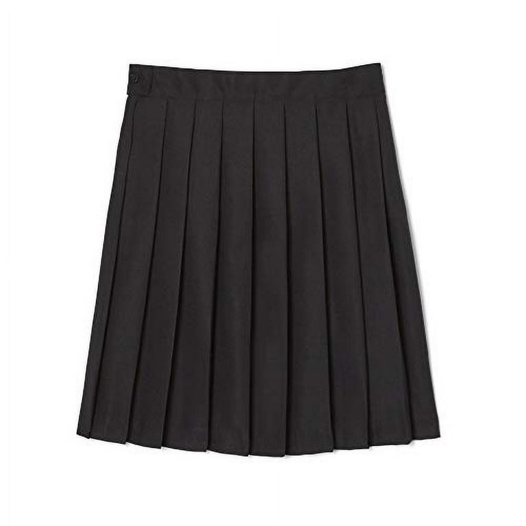 Mid length black clearance pleated skirt