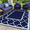 Navy Blue & Baby Blue, variant on DEORAB Outdoor Rugs Waterproof Plastic Straw Mat 5'x8' Reversible RV Patio Deck Beach Blue & White