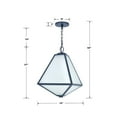 thumbnail image 4 of GLA-9705-OP-BC Crystorama Lighting Glacier - Three Light Outdoor Chandelier-Black Charcoal Finish-White Opal Glass Color, 4 of 10
