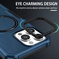 thumbnail image 4 of Magnetic Phone Case for Samsung Galaxy S22 Ultra (Not S22) Compatible with Magsafe, Military-Grade Shockproof Case with Built-in Magnet Circle for Samsung Galaxy S22 Ultra, MS Navy Blue, 4 of 18
