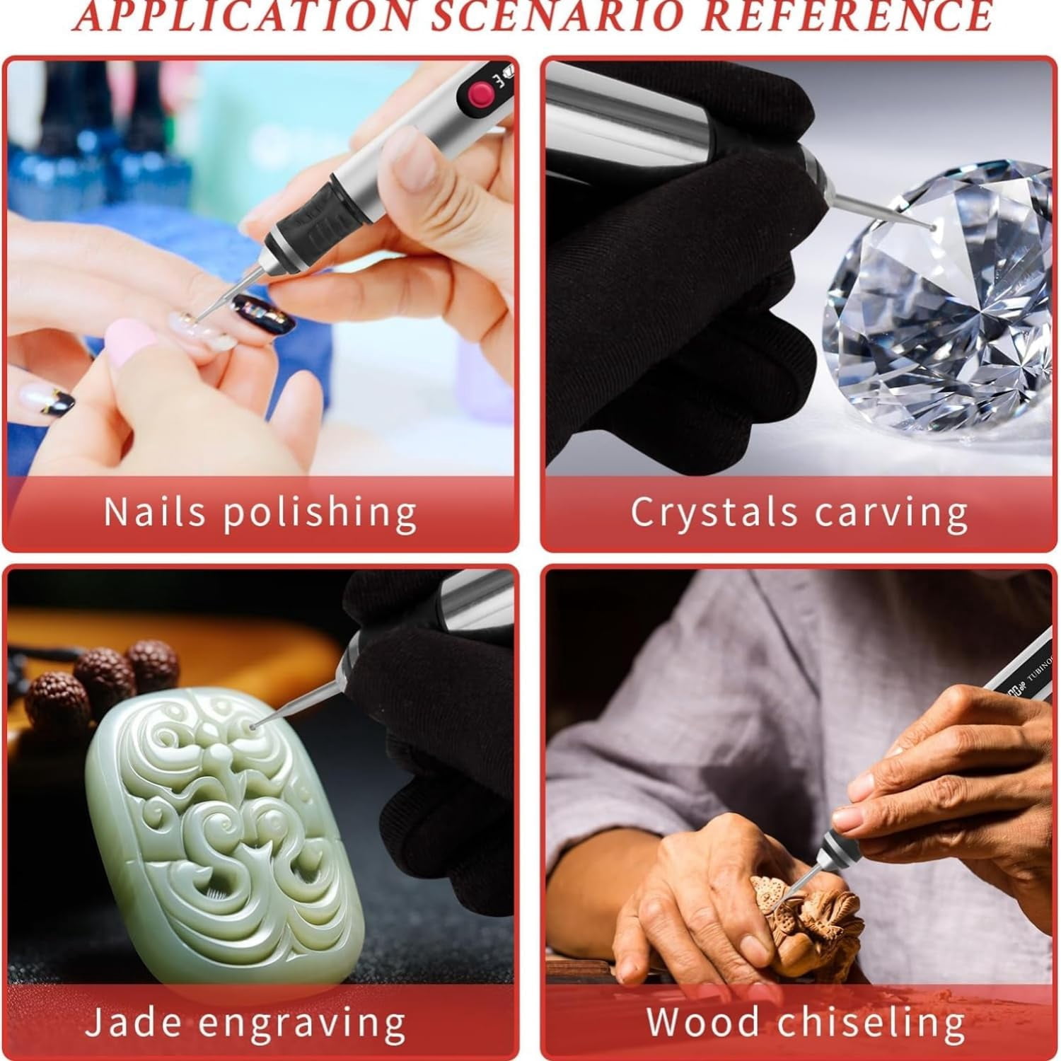 Rechargeable Electric Engraving Pen 3 Speed Adjustable USB Cordless Engraving Tool With 33 Bits For Jewelry Wood Glass Stone Engraving