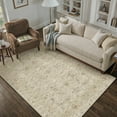 thumbnail image 2 of BERTHMEER 4'×6' Area Rugs for Living Room Bedroom Dining Room Entryway Entrance Oriental Floral Vintage Farmhouse Machine Washable Non-slip Traditional Distressed Carpets, Beige, 2 of 5