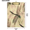 thumbnail image 2 of FMSHPON Pink Dragonfly Clipboard Hardboard Wood Nursing Clip Board and Pull for Standard A4 Letter 13x9 inches, 2 of 7