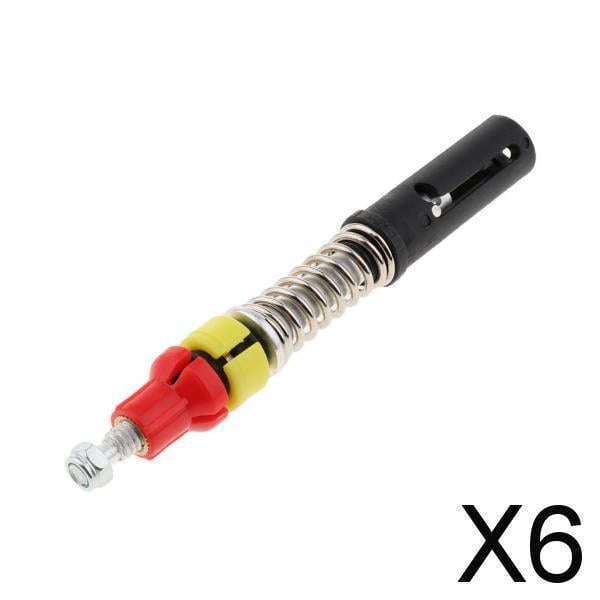 DYNWAVECA 5-6pack Plastic Walking Pole Internal Lock Accessories for Hiking Trekking 6 Pcs