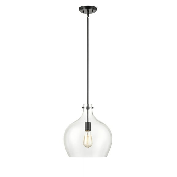 2071-MB Millennium Lighting 1 Light Pendant-50.13 Inch Tall and 12.88 Inch Wide-Matte Black Finish