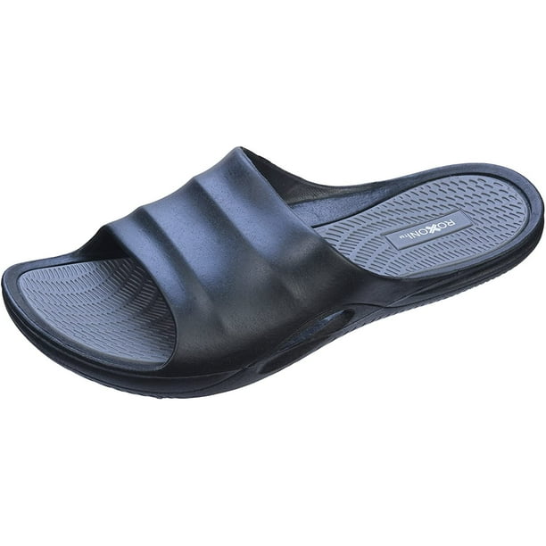 ROXONI Men's Comfort Rubber Flip Flop Slide Sandals