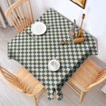 thumbnail image 2 of Navy and Beige Checkerboard Pattern Square Tablecloth,Waterproof Square Table Cover,Wipeable Spillproof Washable Table Cover for Home Kitchen Party Decor 42"X42"(107x107cm), 2 of 6