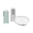 thumbnail image 1 of Dr. Brown's Silicone Finger Toothbrush green and Gray 2 pack, 1 of 8