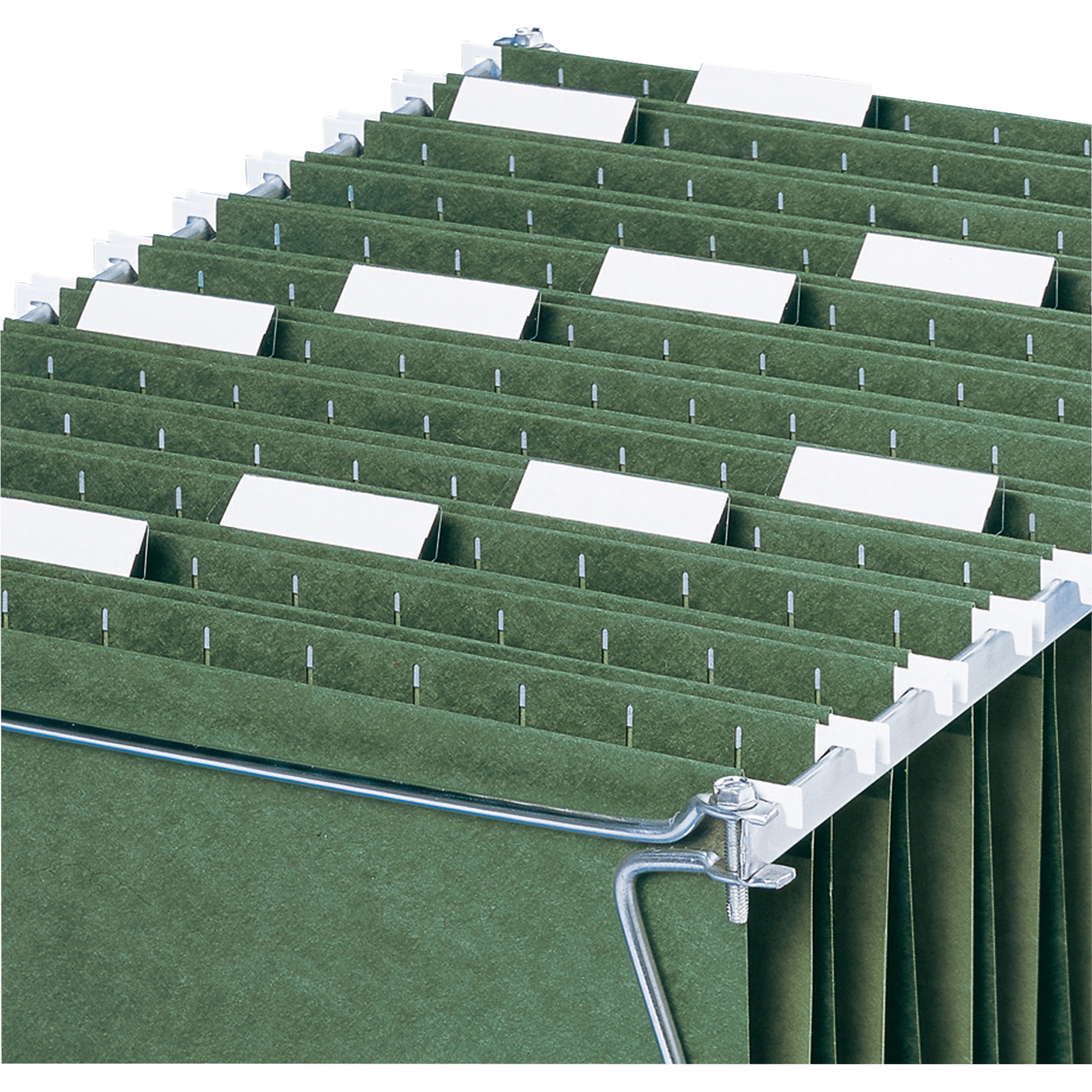 Smead Hanging Folders 1/5 Cut Tabs Standard Green 25 Per Box Letter (64055)