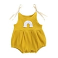 thumbnail image 1 of goowrom Baby Romper, Rainbow Patterns U-Neck Sleeveless Bodysuit, 1 of 7