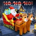 thumbnail image 4 of TCFUNDY Christmas Inflatable Santa Sleigh Outdoor Decorations with Built-In Bright LED Light, Large Blow Up Yard Inflatables Holiday Party Inflatables for Outdoor Yard Garden Lawn Decor, 4 of 8