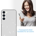 thumbnail image 6 of ELEHOLD Cute Glitter Case for Samsung Galaxy S23, Clear Glitter Sparkle Soft Shockproof Protection Slim Thin Anti-Yellowing Phone Cover for Women Girls - 6.1 inch,Black, 6 of 6