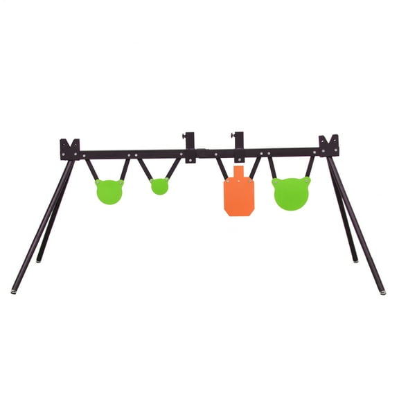 Heavy-Duty Steel Target System with Stand, 3/8" AR500 Plates for Practice, Competition Drills, Backyard Range, All Skill Levels