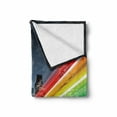 thumbnail image 2 of City Soft Flannel Fleece Throw Blanket, Colorful Rainbow Style Blurred Trails in Los Angeles Modern Architecture, Cozy Plush for Indoor and Outdoor Use, 50" x 70", Multicolor, by Ambesonne, 2 of 6