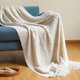 thumbnail image 1 of Manta de sofá, manta gruesa, manta tejida con pompones, manta de escritorio para aire acondicionado, manta para el extremo de la cama, manta para siesta (Beige JM, 1 of 5