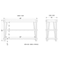 thumbnail image 5 of Bowery Hill Modern Solid Wood with Metal Media Console Table in Natural, 5 of 5