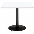 thumbnail image 3 of KFI Studios Mode 3' Square Dining Table, River Cherry, Black Base, 3 of 6