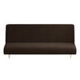 thumbnail image 1 of Velvet Futon Cover Stretch Futon Slip Cover Full Size Futon Mattress Cover Armless Sofa Bed Plush Futon Couch Cover, 1 of 6